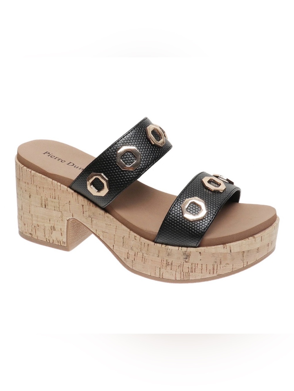 NEW Pierre Dumas Black Sandals Size 7